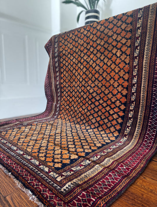 Khorasan Mustard Boteh 4’5 x 6’