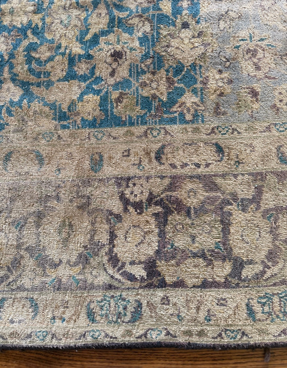 Vintage Celeste Rug 8’5 x 12’5 circa 1940-1950