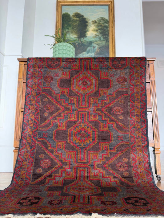 Vintage Traveling Ledger 3’ x 4’7 1960-1970