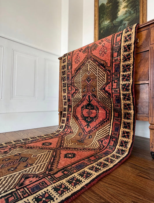 Vintage Vintage  Cedar Jewel Runner 2’7 x 11’2