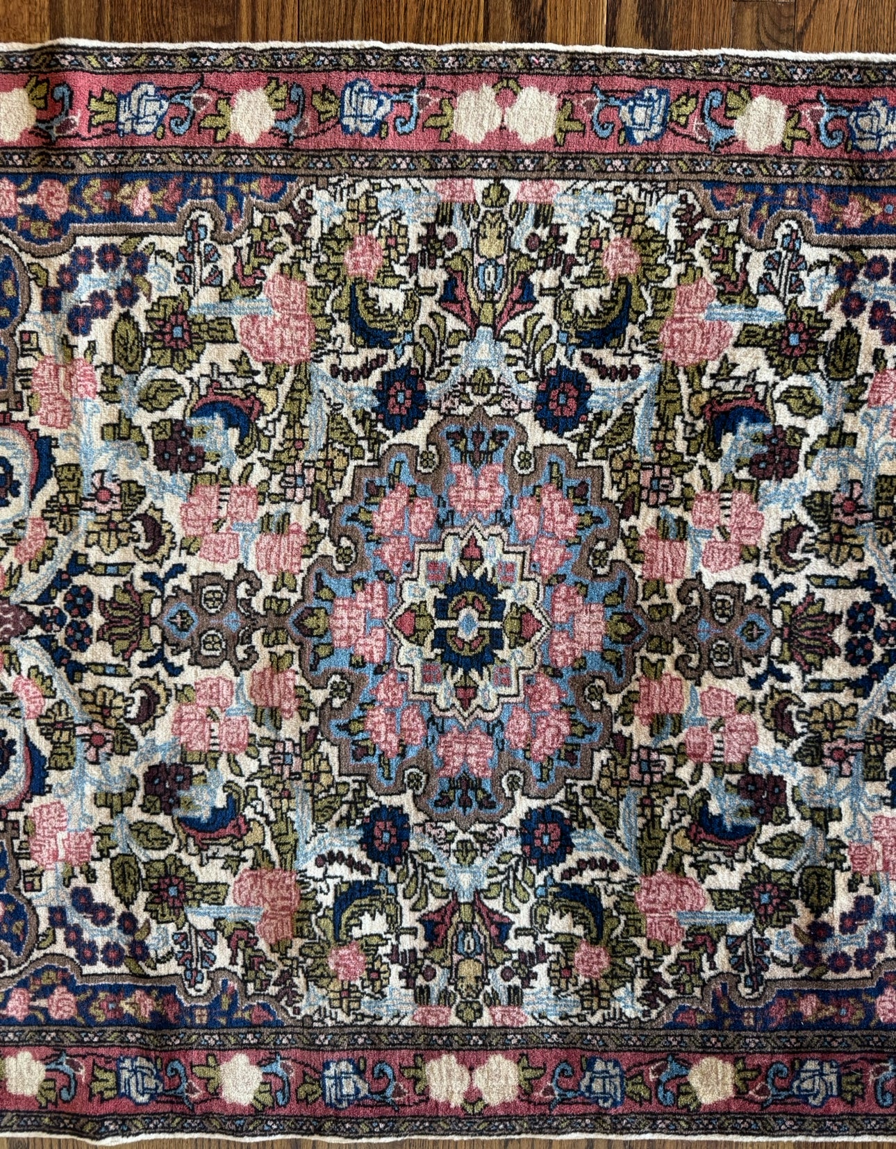 Vintage Persian Kerman Floral Rug – 3’7 x 5’2 Circa 1950-1970