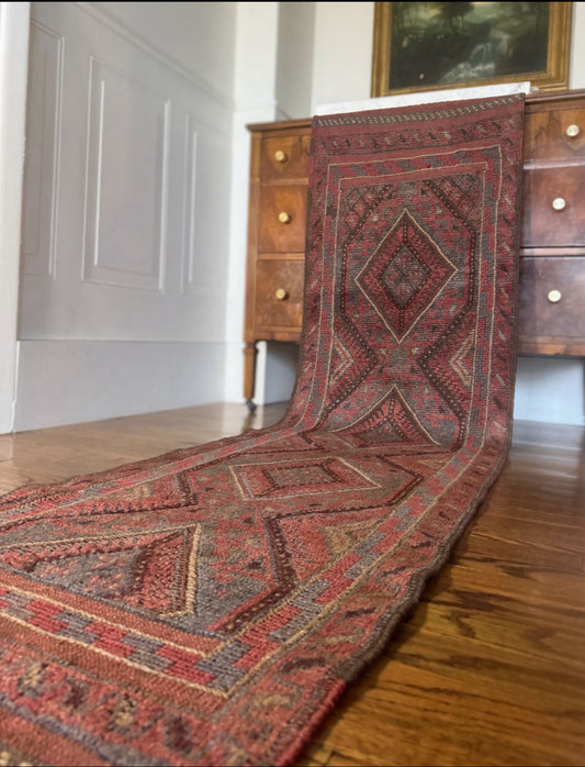 Antique Baluch Camel Hair Runner | 2’ × 7’9” | Circa 1910–1930
