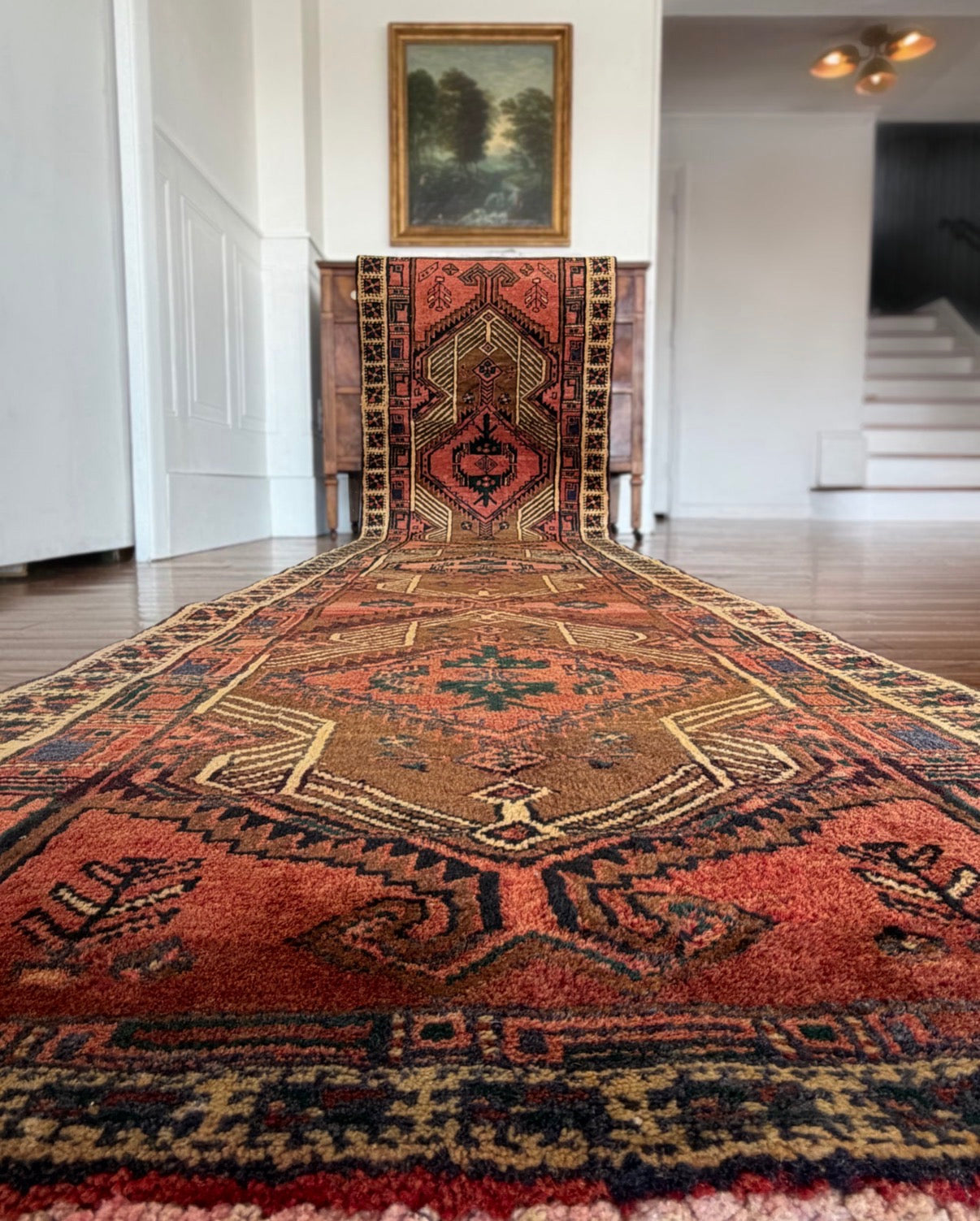 Vintage Vintage  Cedar Jewel Runner 2’7 x 11’2