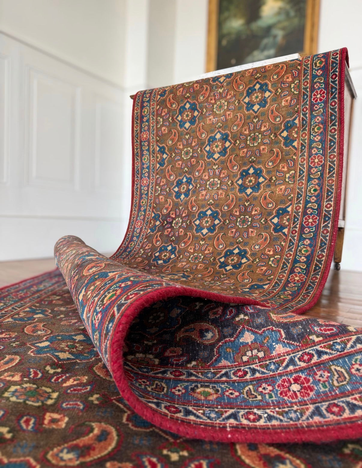 Vintage  Paisley Testament 3’7 x 12’4  circa 1920–1940