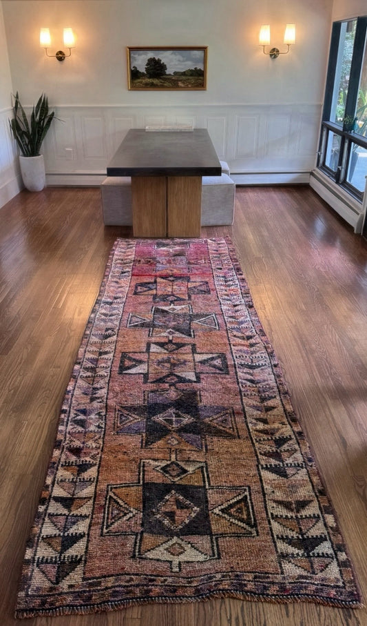 Handmade soft and thick Anatolian Runner 4’ X 11’ 6