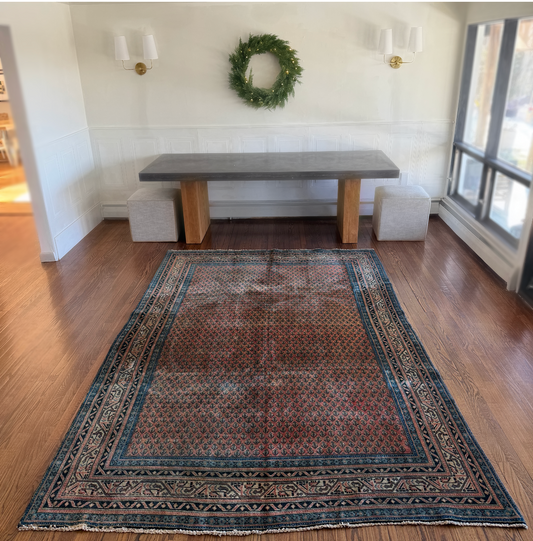 Vintage Persian Malayer Rug — 6’8” x 10’6”