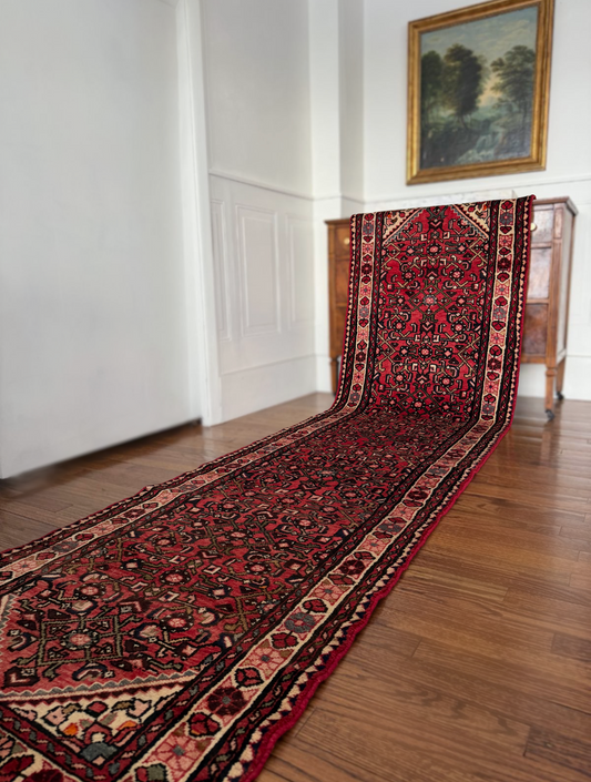 Vintage Garnet Archive No. 13 • Circa 1920s–1940s | 2’8 x 10’6