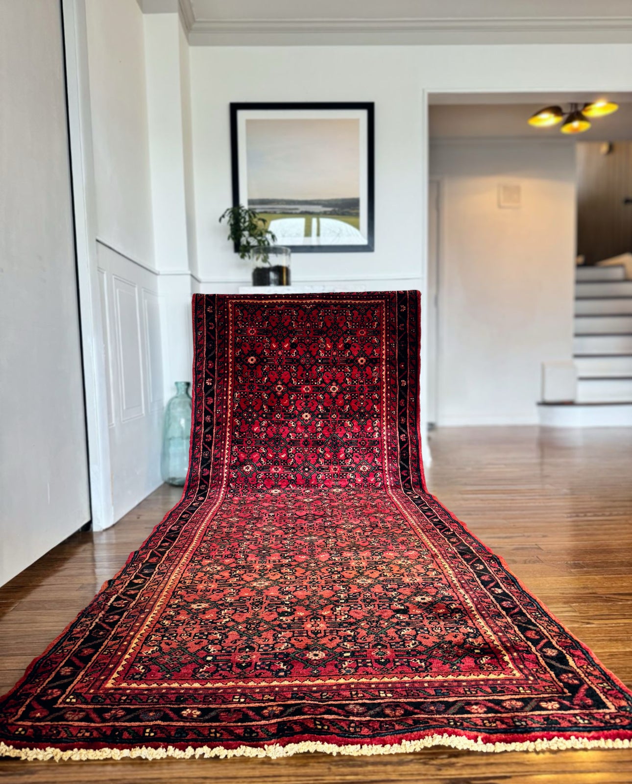 Vintage Hand-Knotted Vegetable Dyed Rug 3’ 7 x 9’