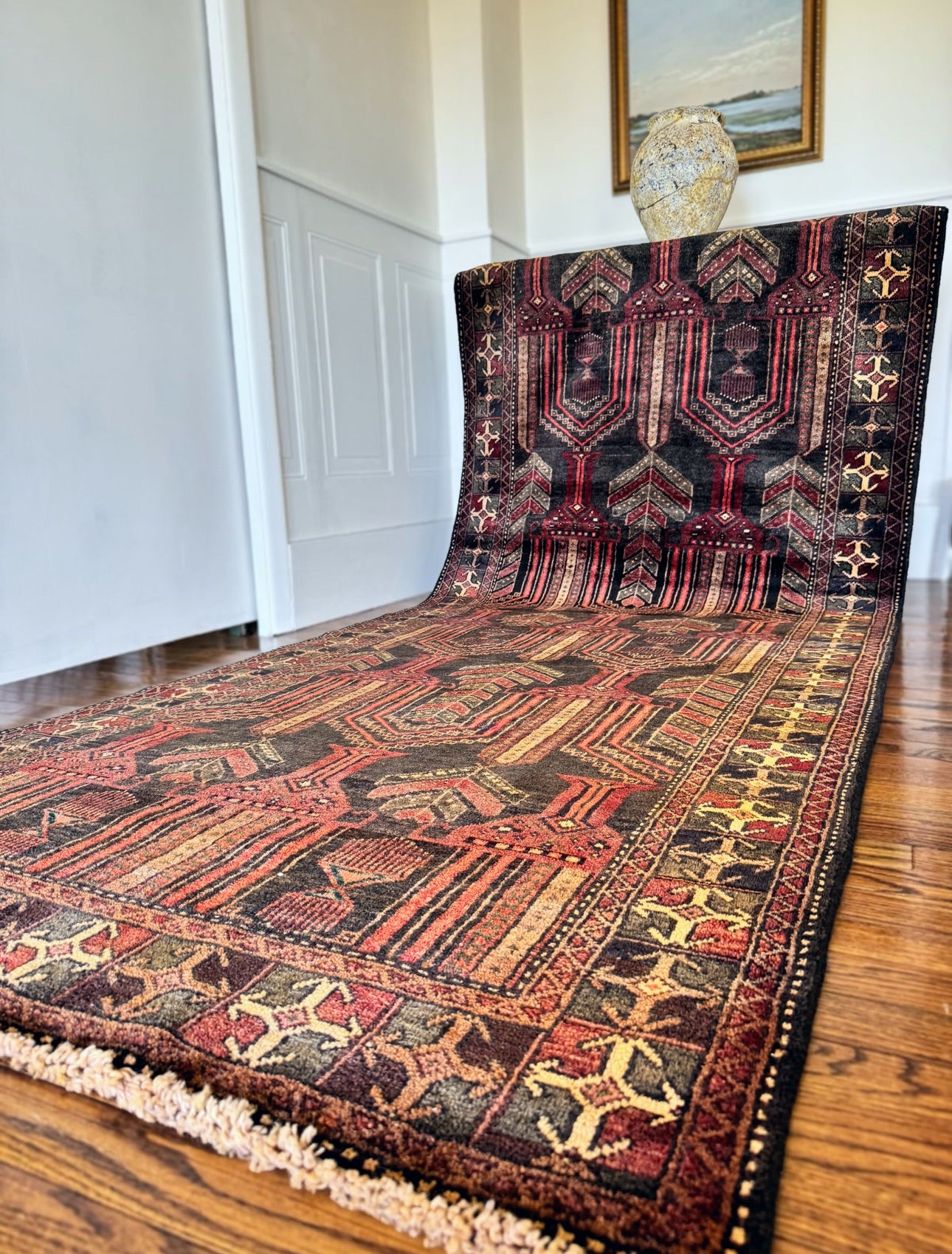 Vintage Turkish Rug 3’10x9’9