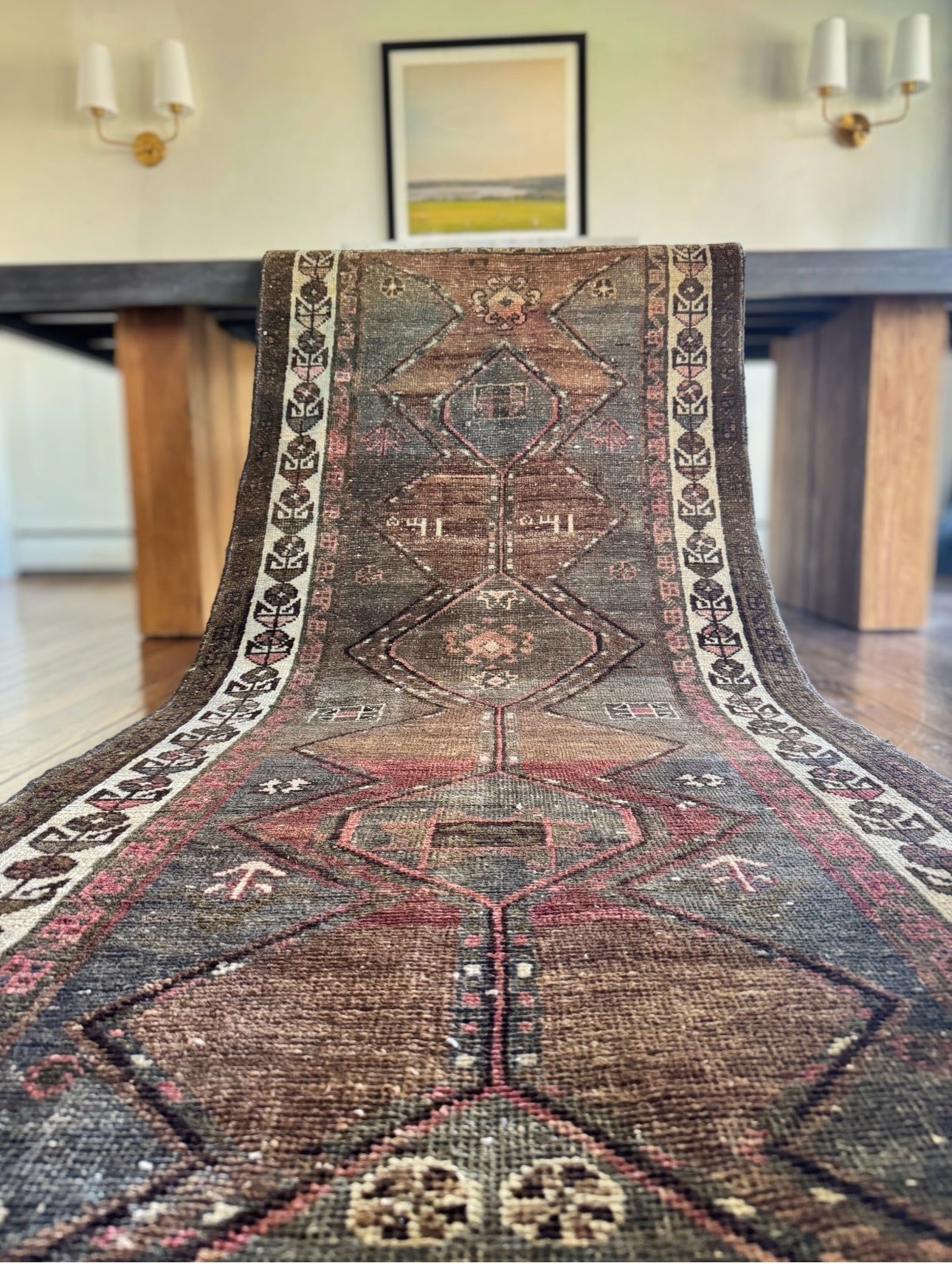 Vintage Turkish 41 runner 3’2x12