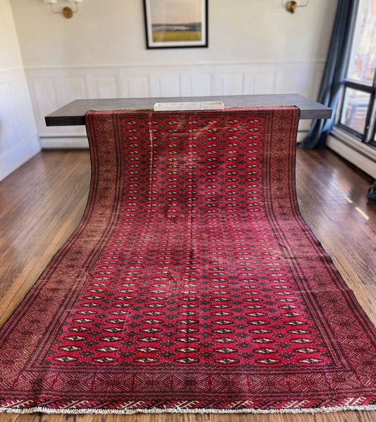 Vintage Red Tekke Turkmen rug 6’1 x 8’6