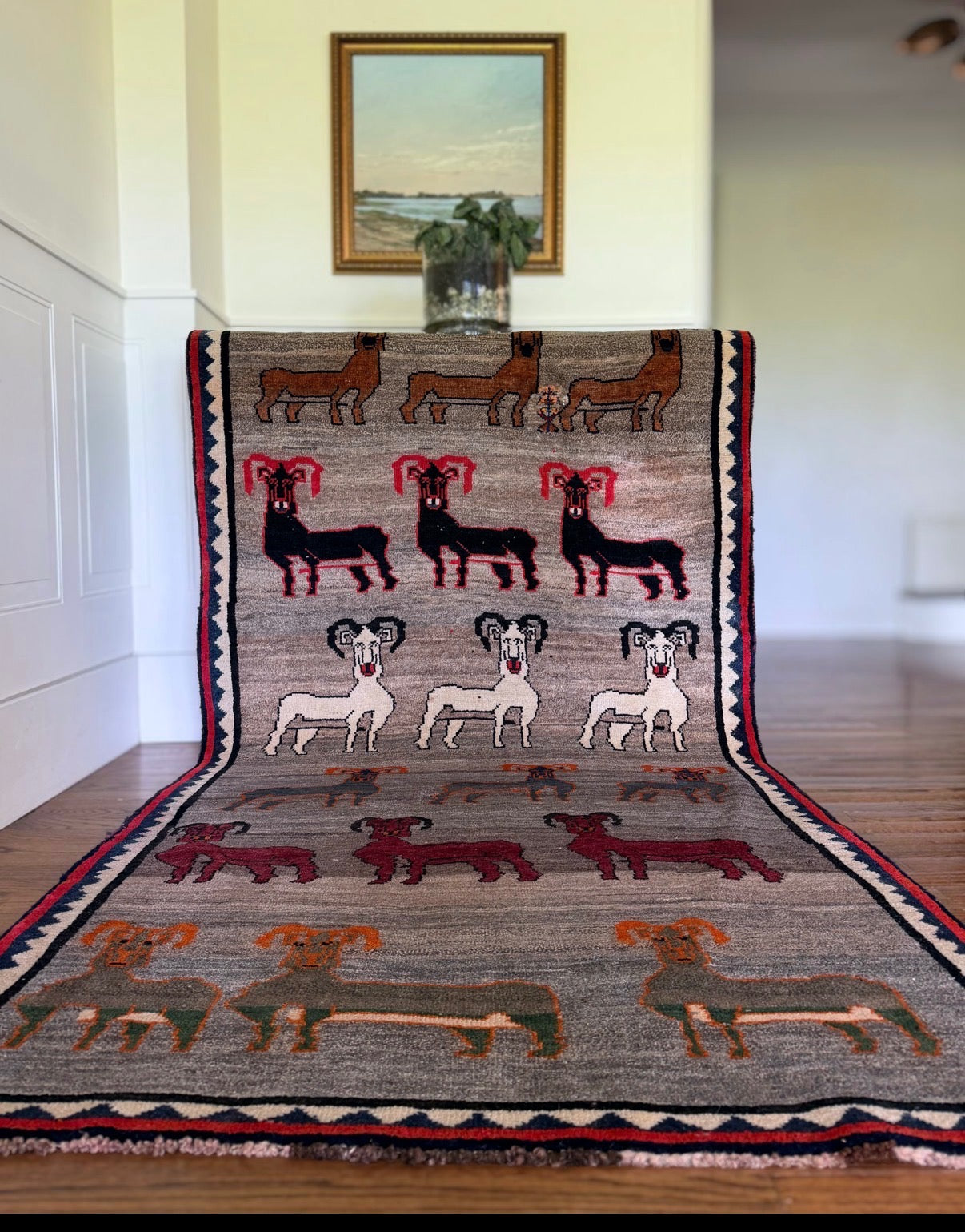 Vintage Nomad Herd Rug 4’ x 7’8 Circa 1970s