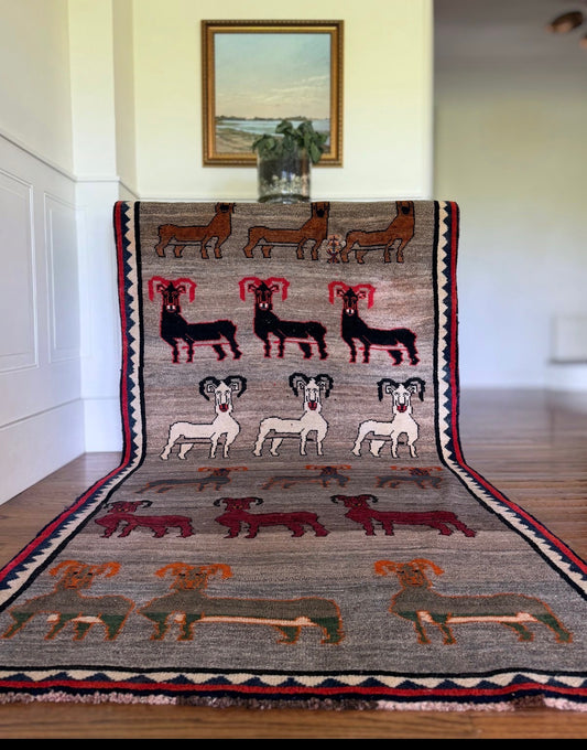 Vintage Nomad Herd Rug 4’ x 7’8 Circa 1970s