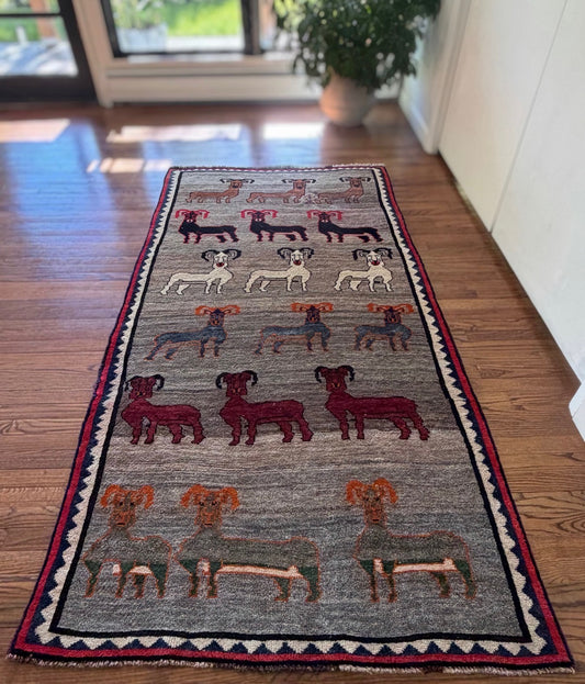 Vintage Nomad Herd Rug 4’ x 7’8 Circa 1970s