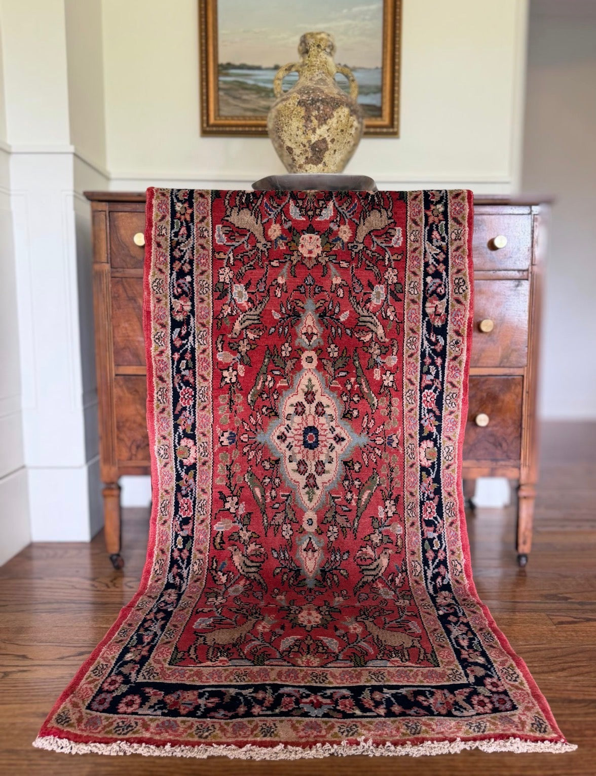 Vintage Maribel Rug 2’7 x 5’4 circa 1950-1960