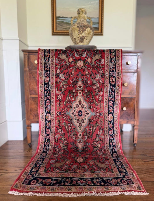 Vintage Maribel Rug 2’7 x 5’4 circa 1950-1960