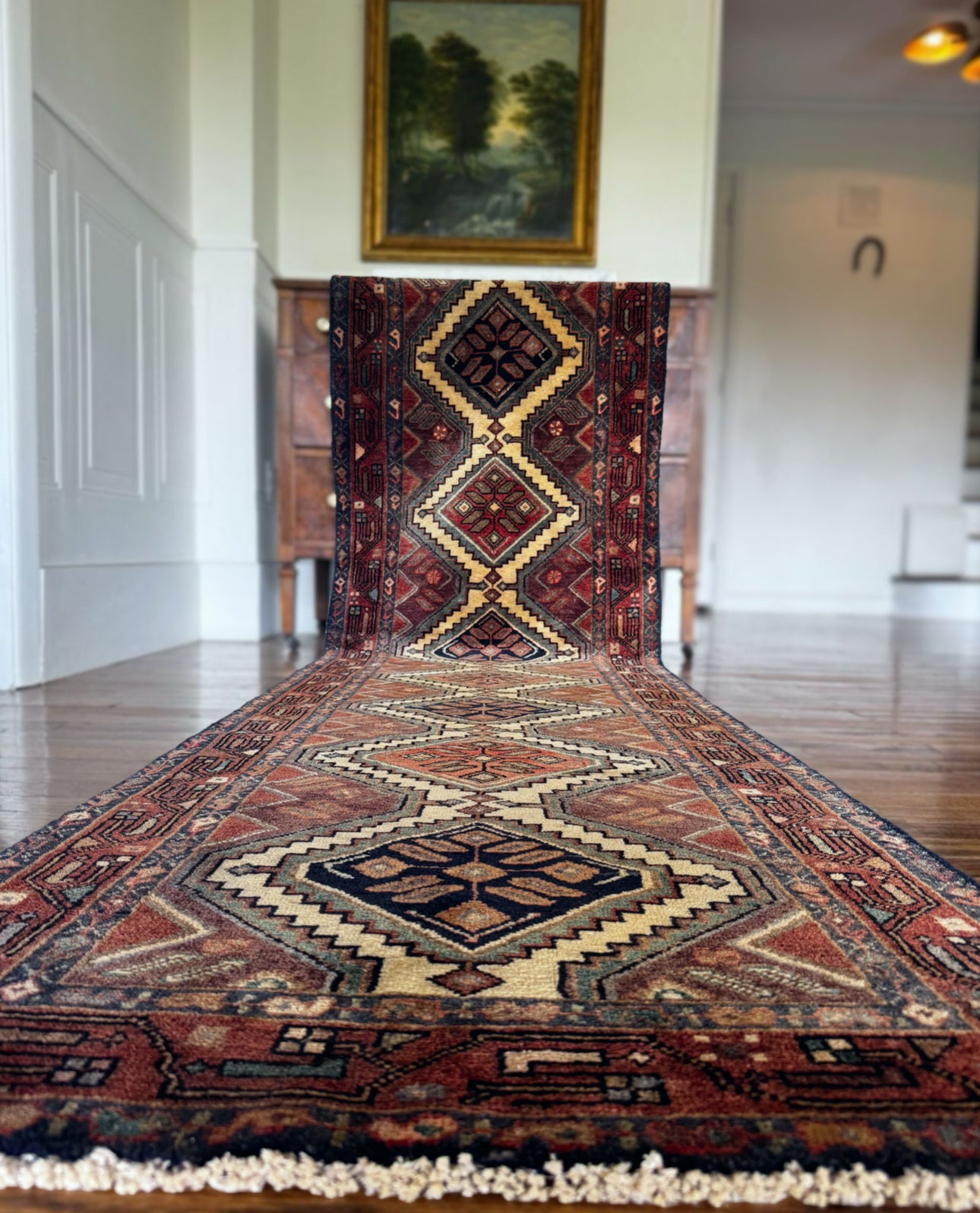 Lightning Chain Heriz-Karaja 2’8 x 9’6 (circa 1940-1955)