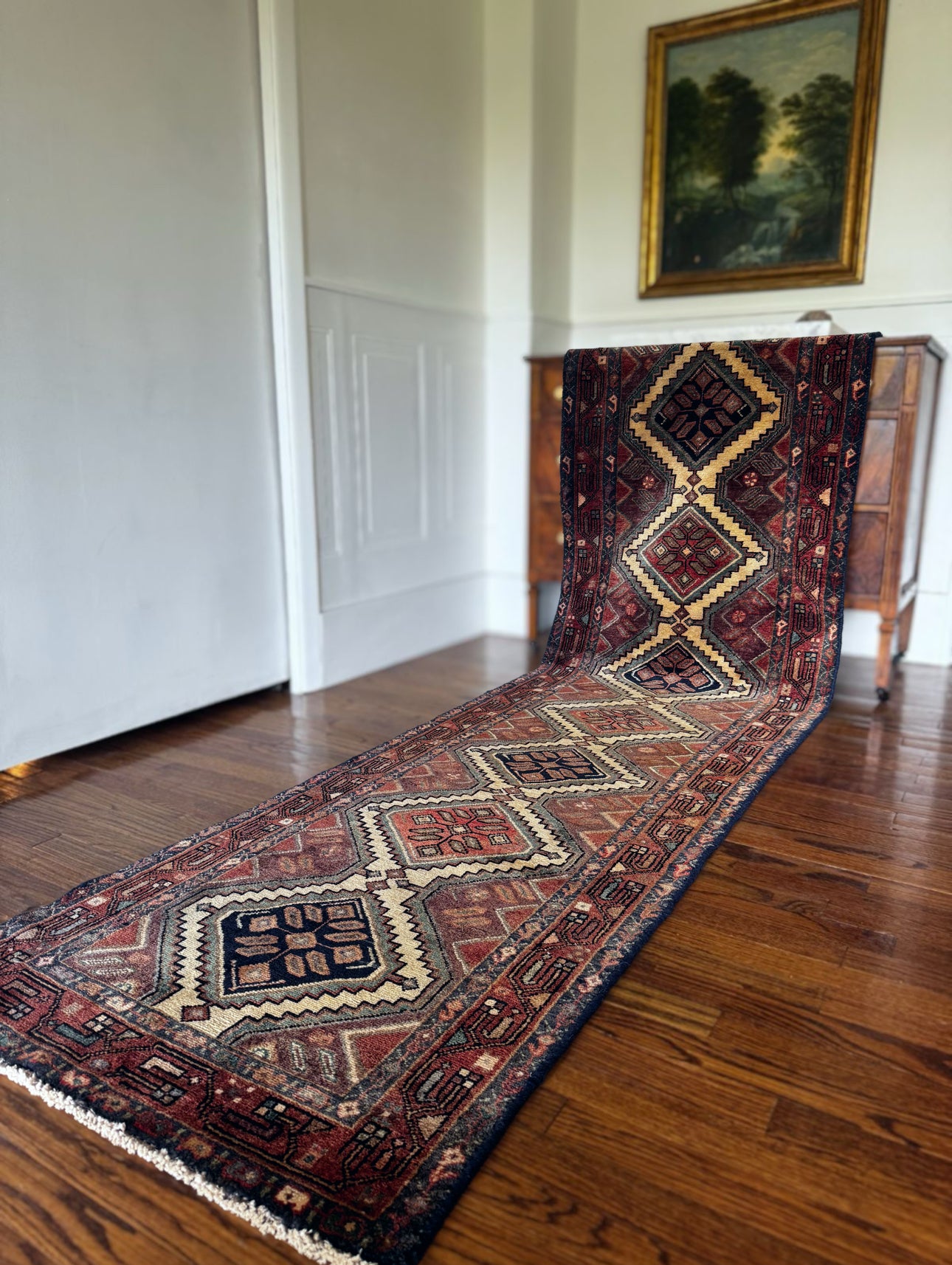 Lightning Chain Heriz-Karaja 2’8 x 9’6 (circa 1940-1955)