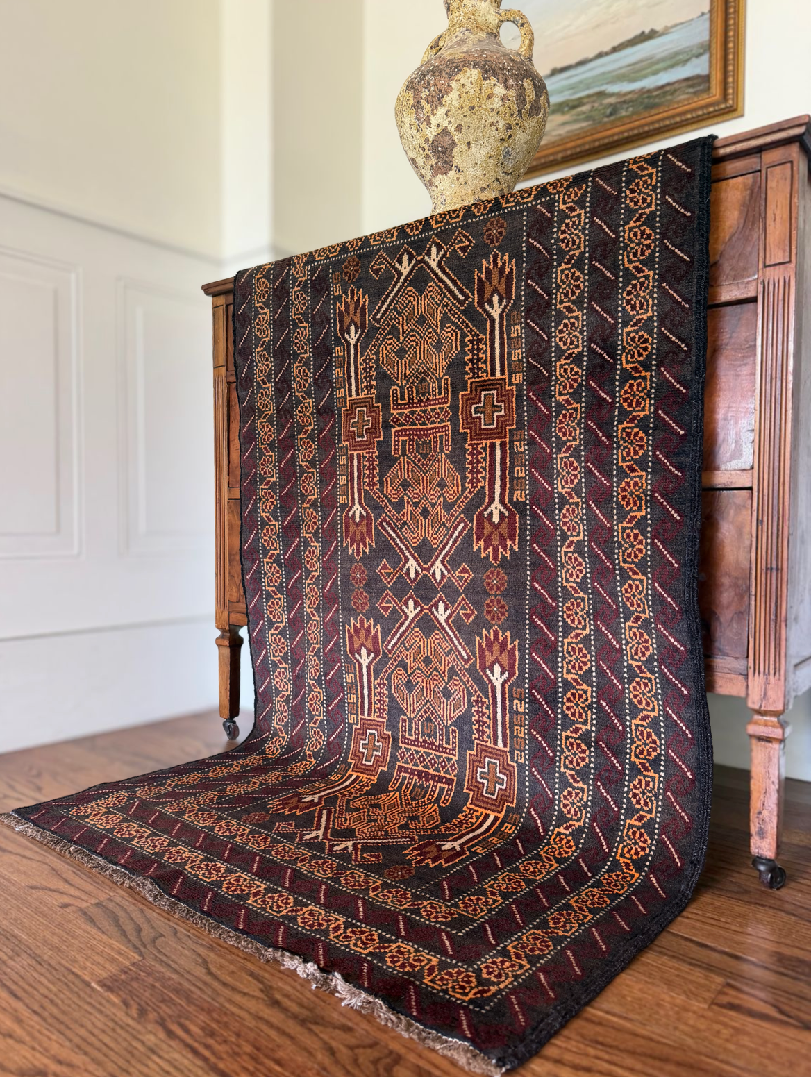 Vintage Sable Baluch rug 2’10 x 5’ circa 1950-1970