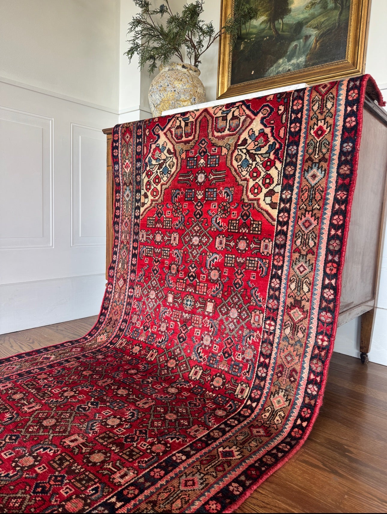 Vintage Crimson Heritage Runner 3’2 x 9’10