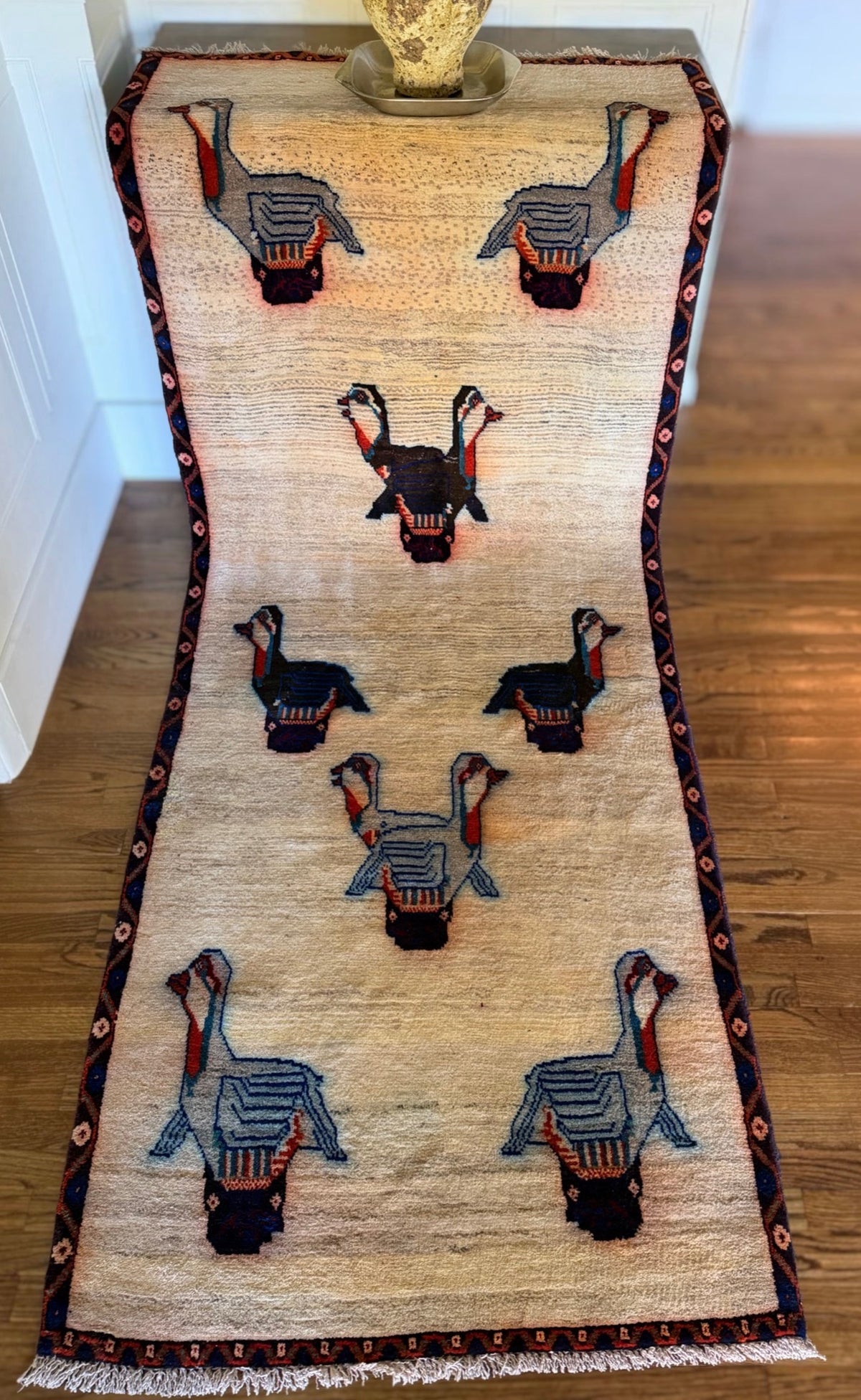 Vintage Wild Goose Chase Runner — 3’5” × 9’6”