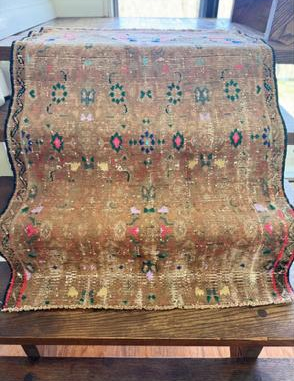 Vintage Handmade Wool Rug (3 x 4.3 ft)